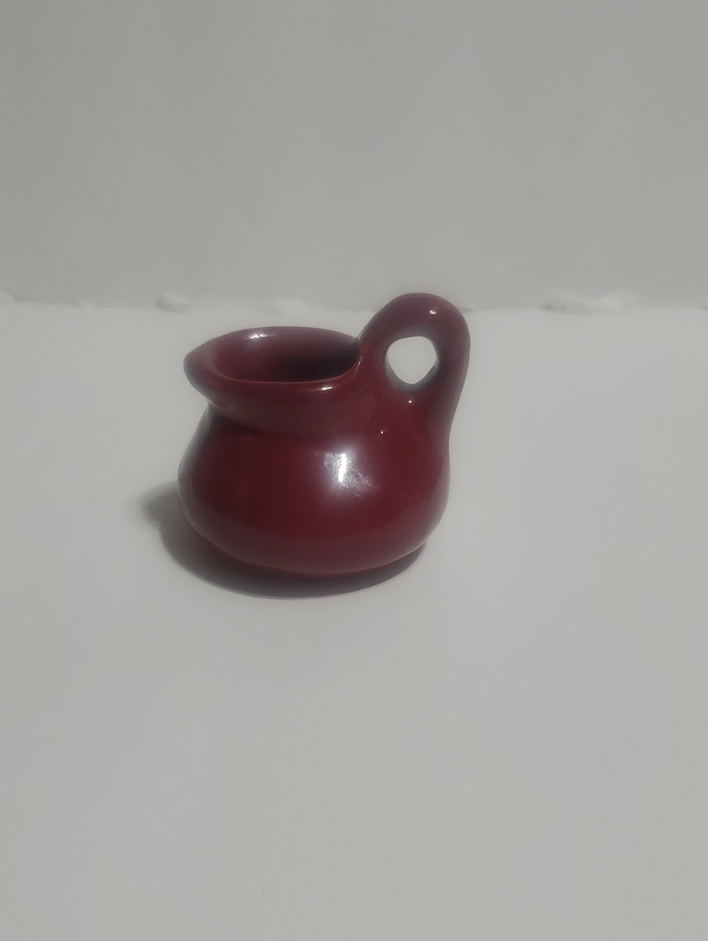 Bybee Pottery Burgandy Ceramic  Mini Pitcher